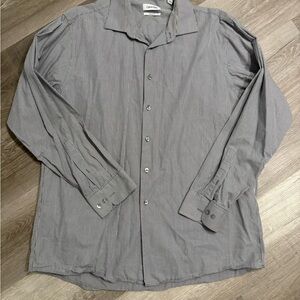 Calvin Klein Black and White Striped Shirt